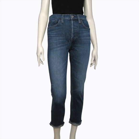 ARITZIA Denim Forum Jeans Yoko High Rise Slim Crop 27 - Picture 1 of 12